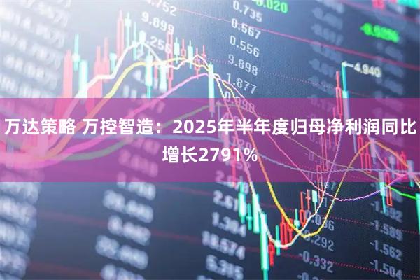 万达策略 万控智造:2025年半年度归母净利润同比增长2791%