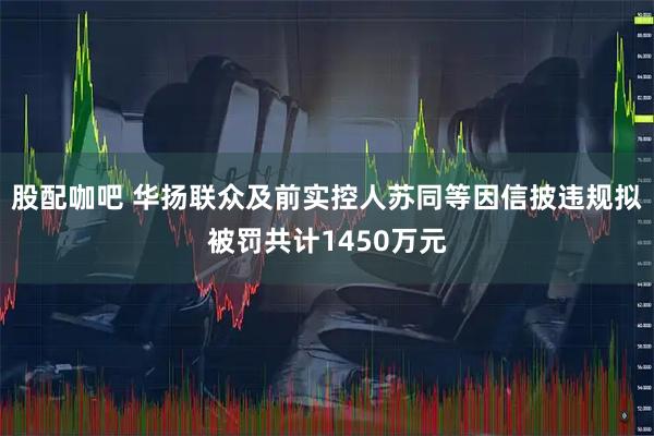 股配咖吧 华扬联众及前实控人苏同等因信披违规拟被罚共计1450万元